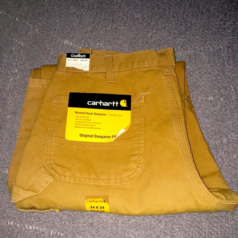Carhartt flannel lined pants